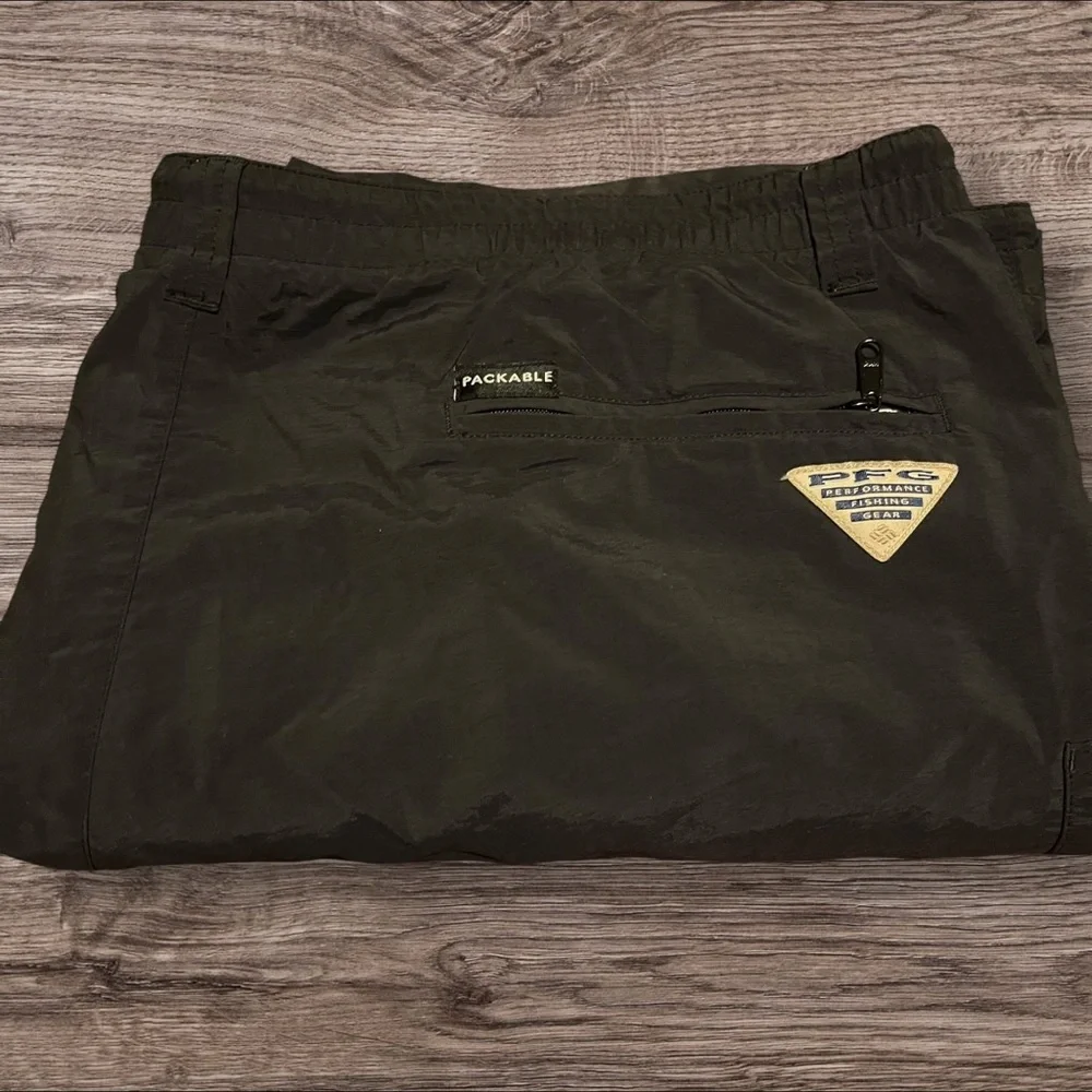 Columbia Swim Trunks Men's XXL PFG Black Nylon Packable (753)